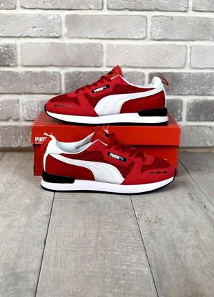 Чоловічі кросівки puma r78 white/red7 фото