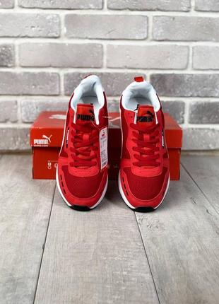 Чоловічі кросівки puma r78 white/red3 фото