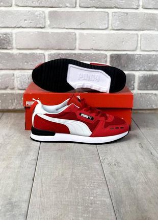 Чоловічі кросівки puma r78 white/red4 фото
