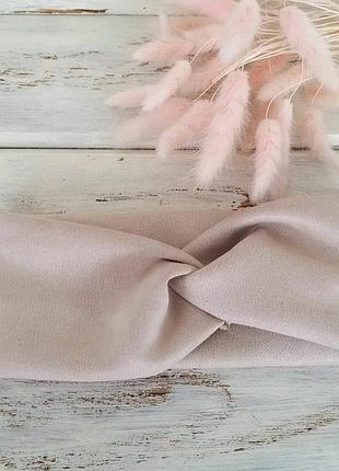 Замшевая повязка-чалма