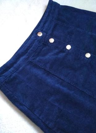 H&m/ divided вельветовая юбка, юбка-трапеция, джинсовая2 фото
