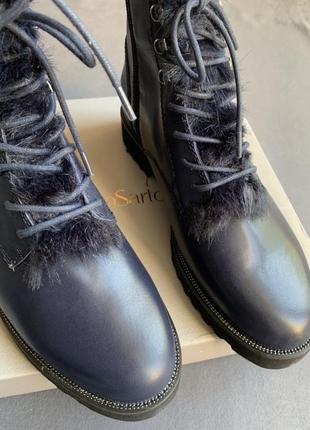 Натуральные новые кожаные ботинки franco sarto