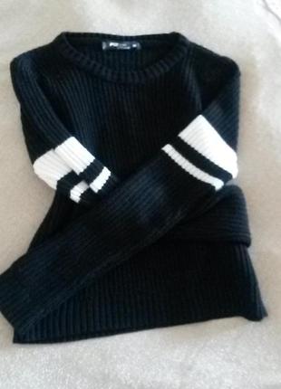 Fb sister стильный свитер кроп 10-14 лет или xs3 фото