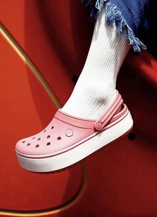 Скидка! crocs platform, кроксы сабо на платформе1 фото