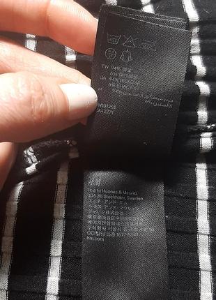 Водолазка тонкая полоска черн бел h&amp;m размер l свитер, кофта свитшот джемпер4 фото