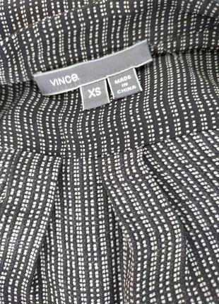 Блуза шёлковая vince, xs,   смпинтом длинный рукав6 фото