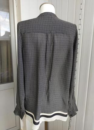 Блуза шёлковая vince, xs,   смпинтом длинный рукав8 фото