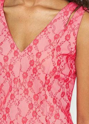 Лаконичный двойной, бандажный топ, блуза с кружевным верхом, англия, р. xl или xxl