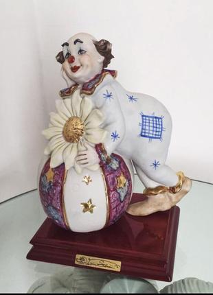 Порцелянова статуетка "клоун" від vittorio sabadin італія