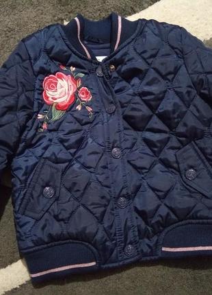 Бомбер на дівчинку 9-12 міс і довше