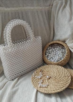 Сумка из жемчуга / сумка з перлин / pearl bag