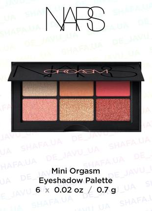 Палетка теней nars mini orgasm eyeshadow palette