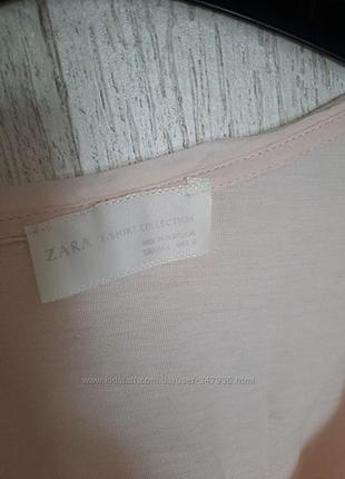 Zara нежная майка с лентами р л5 фото