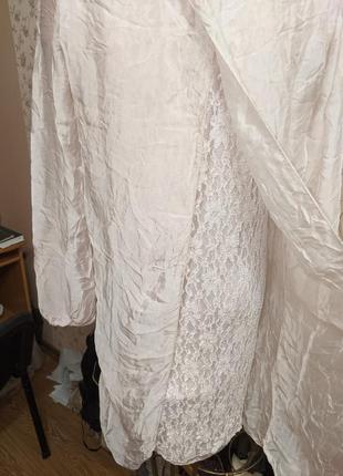 Сукня туніка кольору айворі7 фото