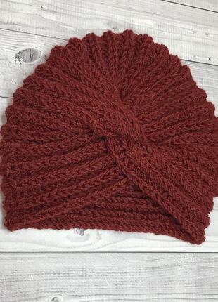 Шапочка чалма шапка узел шапка мохеровая тюрбан чалма