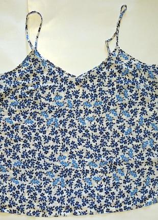 Майка - блуза в квіточку на об'єм грудей до 118 см2 фото