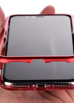 Бампер магнитный чехол для apple iphone xs max 4