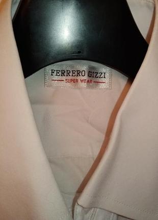 Рубашка ferrero gizzi, рубашка большого размера verse