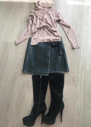 Замшевые сапоги ellenka