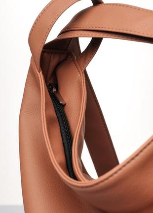 Функціональна жіноча сумка-рюкзак трансформер тренд сезону5 фото