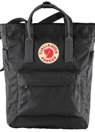 Рюкзак сумка женская fjallraven kanken totepack канкен портфель черный с лисой через плечо1 фото