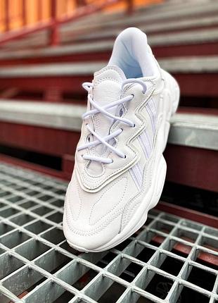 Кросівки adidas ozweego white leather