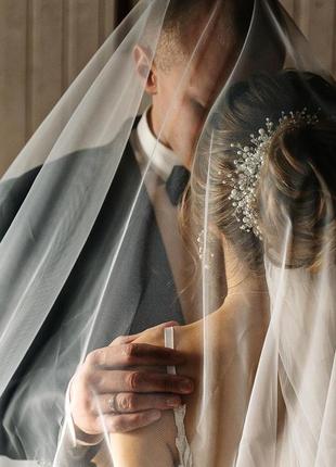 Свадебное украшение для волос, веточка в прическу