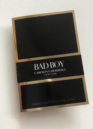 Пробник carolina herrera bad boy