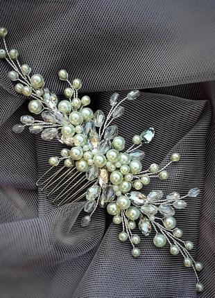 Гребень в прическу, украшения в прическу невесте, украшения в волосы