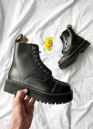 Черевики dr. martens jadon black zip ботинки