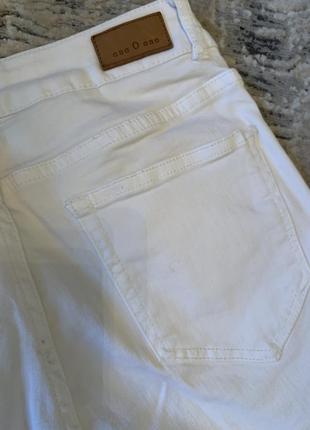 Ese o ese джинсы белоснежные длина 95 см  талия 35 см  41 см бедра1 фото