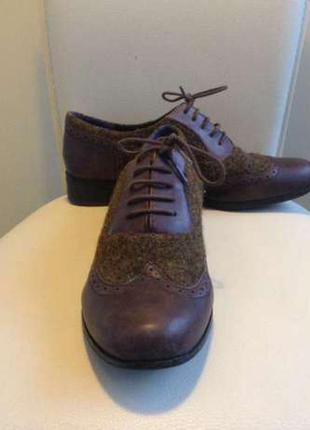 Стильные, оригинальные туфли clarks из мягкой натуральной кожи5 фото