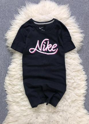 Футболка nike оригинал принт большой лого хлопок
