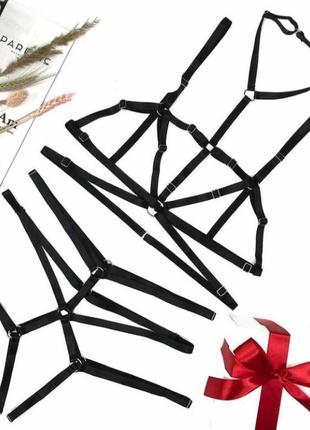 Портупея, контурное белье, чокер, гартеры, нижнее белье, стрепы