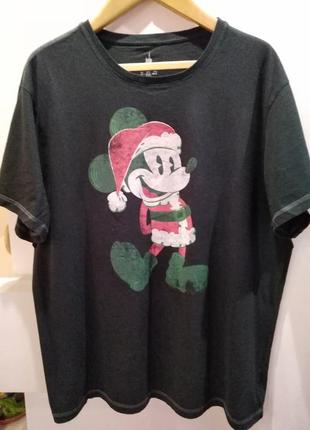 Новорічна футболка mickey mouse walt disney, розмір 2xl