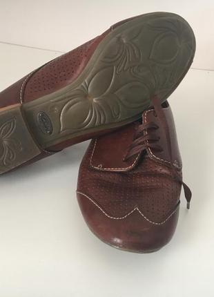 Кожаные туфли женские  стелька 24,5 см clarks3 фото