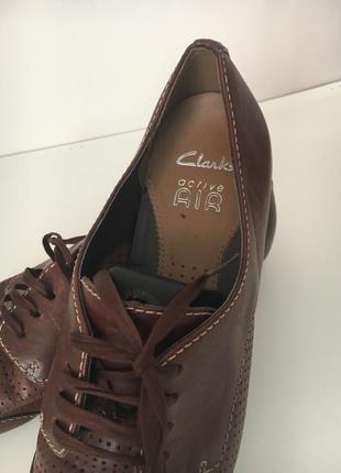 Кожаные туфли женские  стелька 24,5 см clarks5 фото