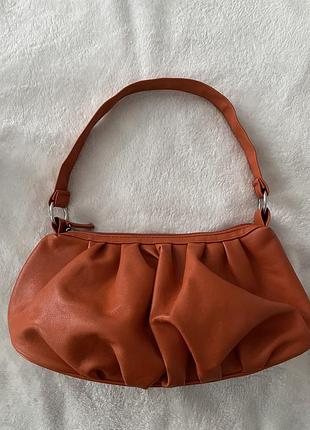 Сумка багет стиль bottega zara mango