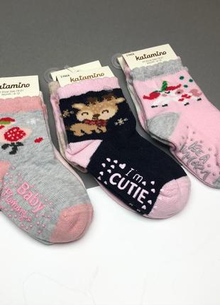 Шкарпетки для малюків з антиковзною підошвою, katamino