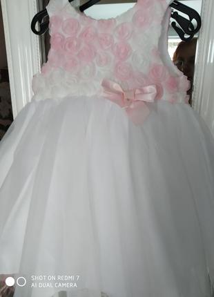 Платье на возраст 9 -12 мес