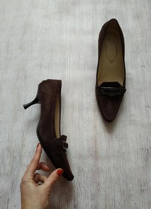 Tod's, шкіряні, замшеві туфлі пенні лофери