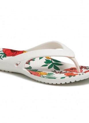 Шлепки, шлепанцы, вьетнамки, флипы, крокс crocs   women´s kadee ii printed floral flip5 фото