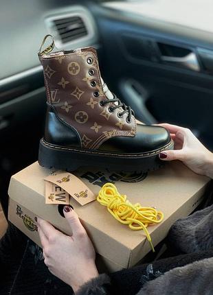 Зимні жіночі черевики / ботинки доктор мартінс з хутром dr.martens