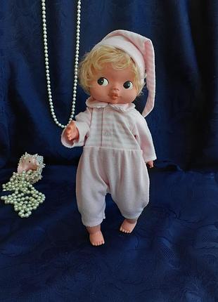 Elsterwerda кукла пупс гдр винтаж с нарисованными глазками большой германия виниловый