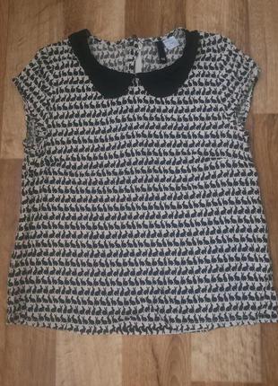 Красивая блузка с кроликами h&m