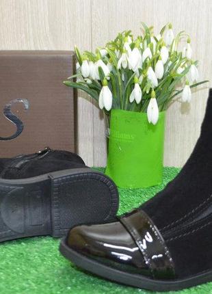 Ботинки женские maxi 217/1 черные (весна-осень замш натуральный)3 фото