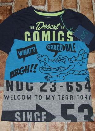 Нова бавовняна футболка для хлопчика 3 - 4 роки ovs