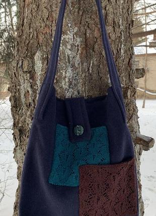 Незвичайна повсякденна сумка тоут шоппер handmade