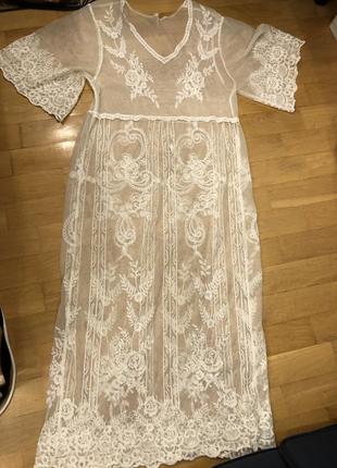 Платье кружево, платье накидка, платье сеточка, парео, пляжное платье