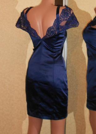 Нарядное платье с кружевной вставкой. размер s3 фото
